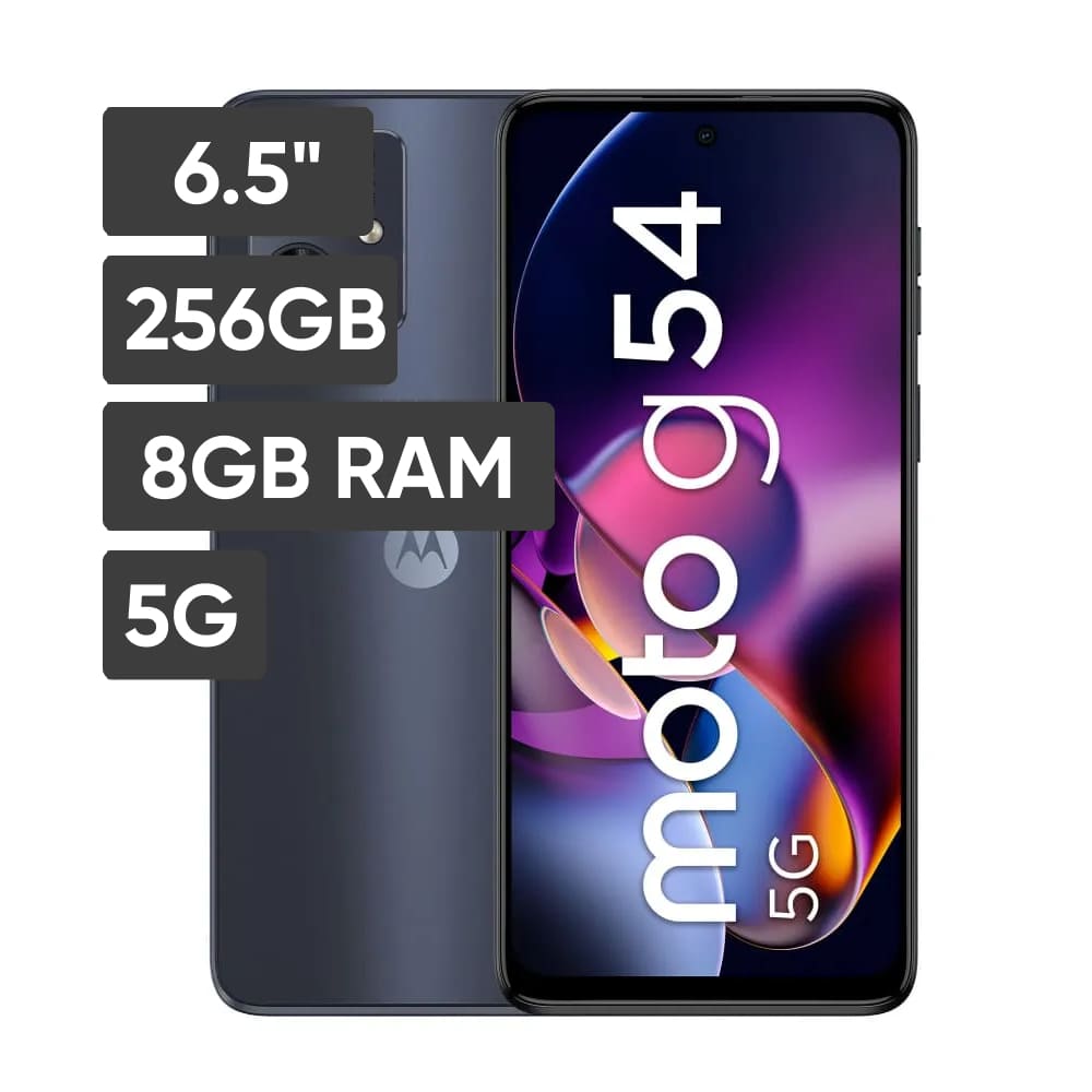 Smartphone MOTOROLA G54 6.5"" 8GB 256GB 50MP+2MP Negro