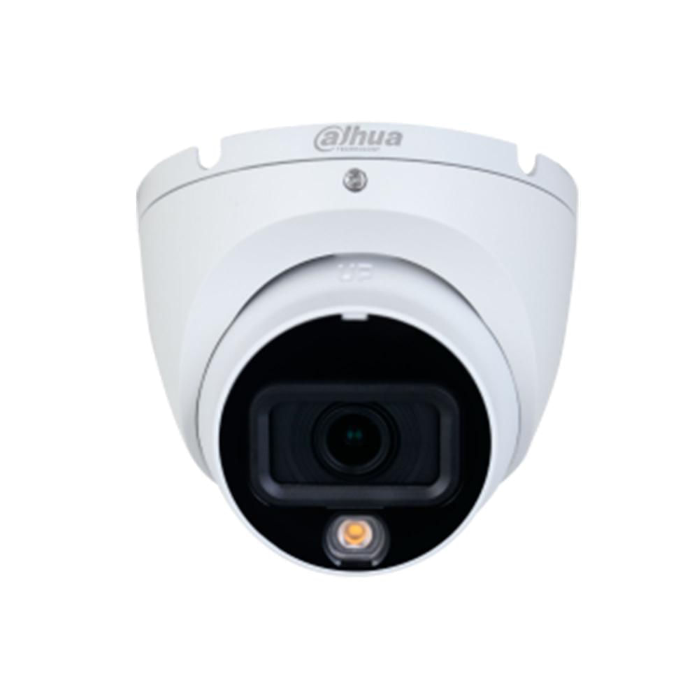 CAMARA DAHUA DOMO 5MP DUAL LIGHT 20M IP67 C/ MICROFONO BLANCO P/N: HAC-HDW1500TLM-IL-A