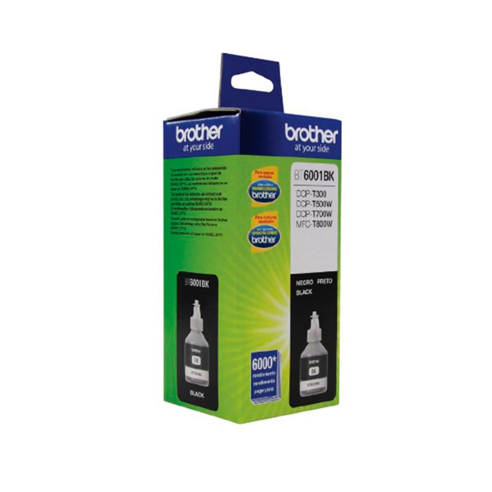 TINTA BROTHER COLOR NEGRO 6000 PAGINAS PARA BROTHER DCP T300 T500W T700W  P/N: BT6001BK
