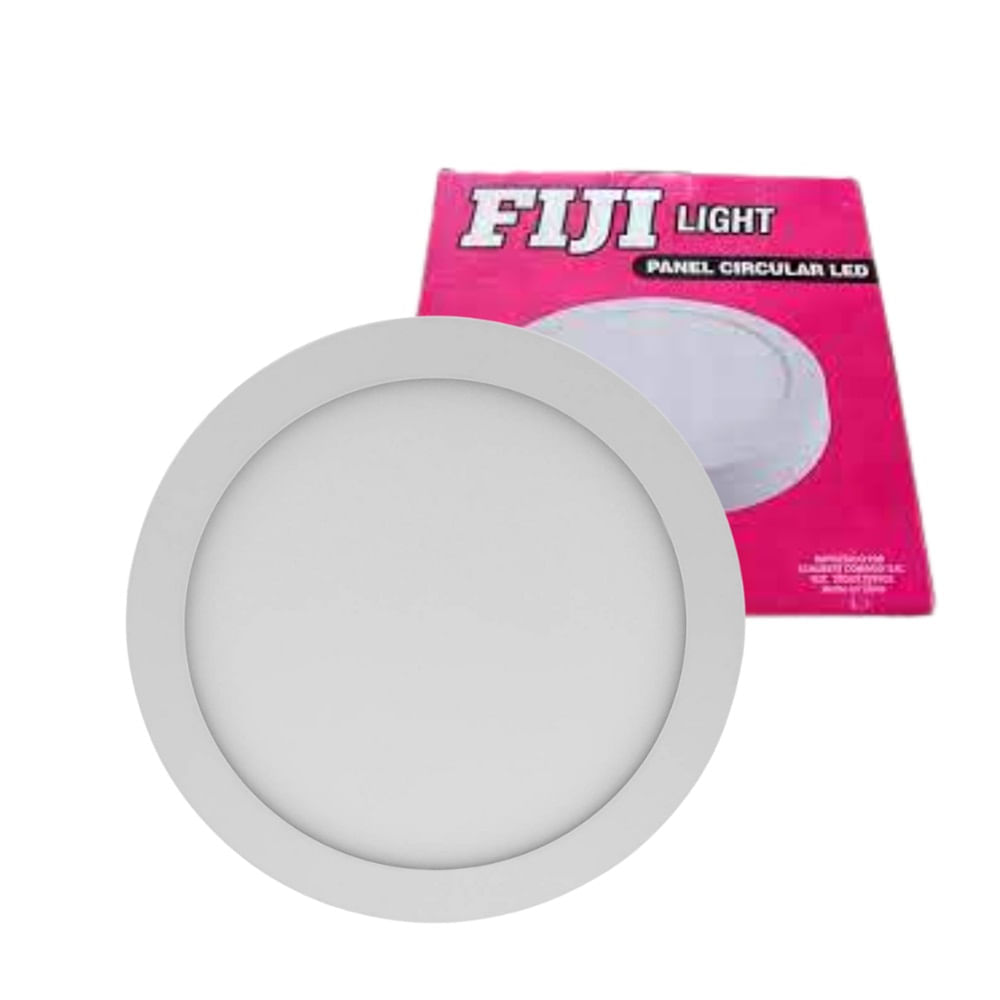 Panel Circular Led 24w Fiji Luz Fría -Ahorrador De Energía