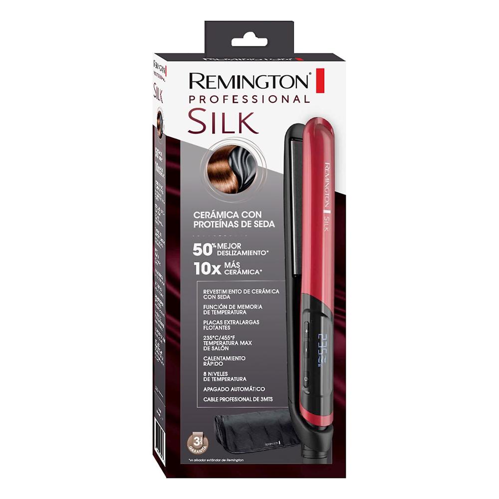Plancha Alisadora de Cabello Cerámica con Proteínas de Seda Remington S9600 SILK
