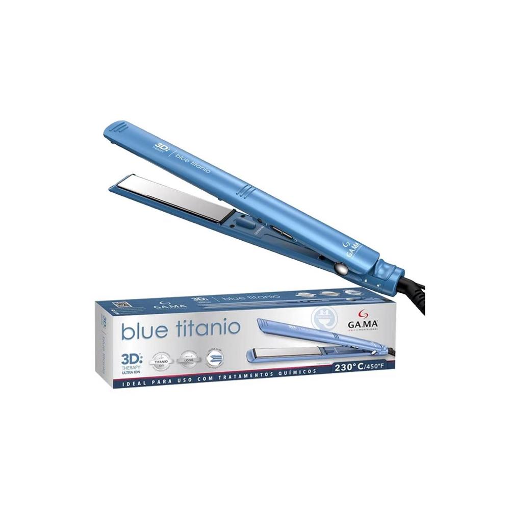 Plancha Alisadora de Cabello Gama 3D Blue Titanio BECHS0000002426