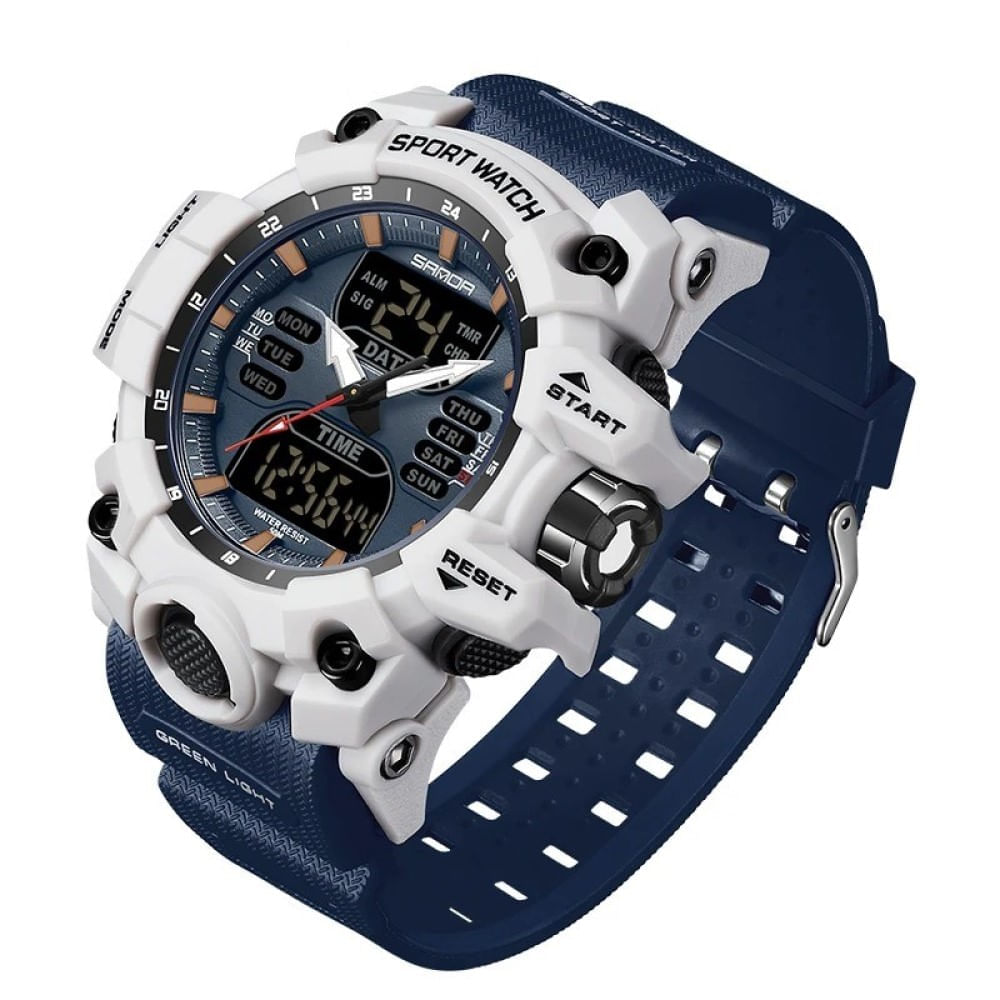 Reloj Hombre SANDA 6126 Análogo-Digital Blanco
