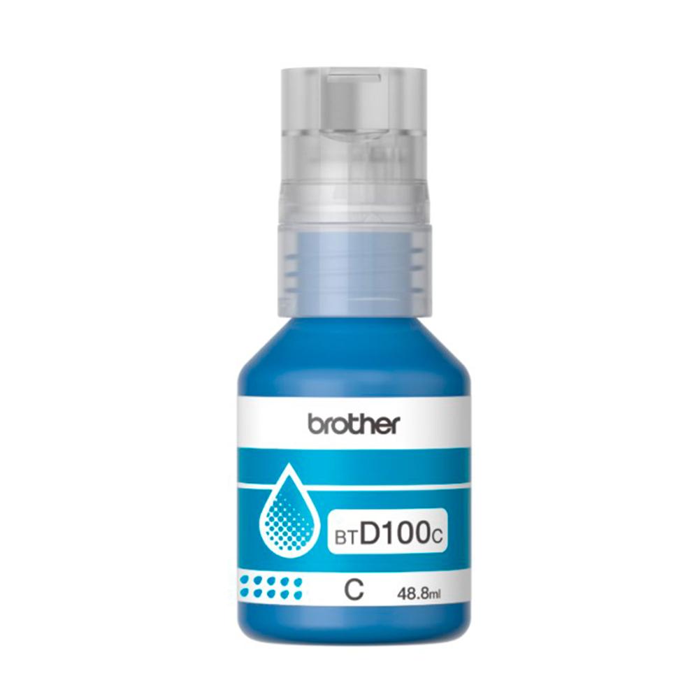 TINTA BROTHER BTD100C COLOR CIAN, HASTA 5000 PAGINAS PARA BROTHER DCP-T230/430W/436W P/N: BTD100C
