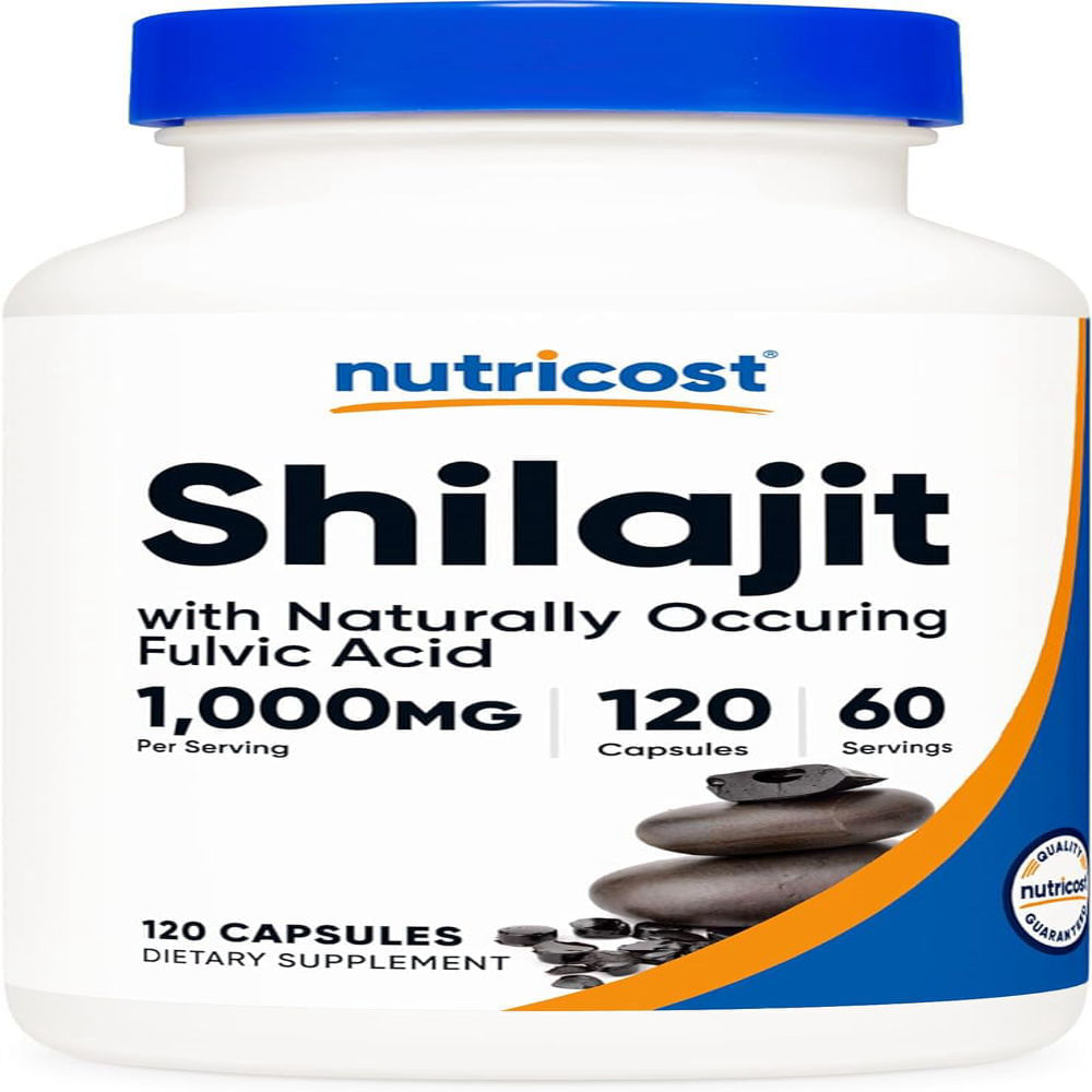 Nutricost Shilajit  1000 mg 120 cápsulas (500 mg por cápsula)