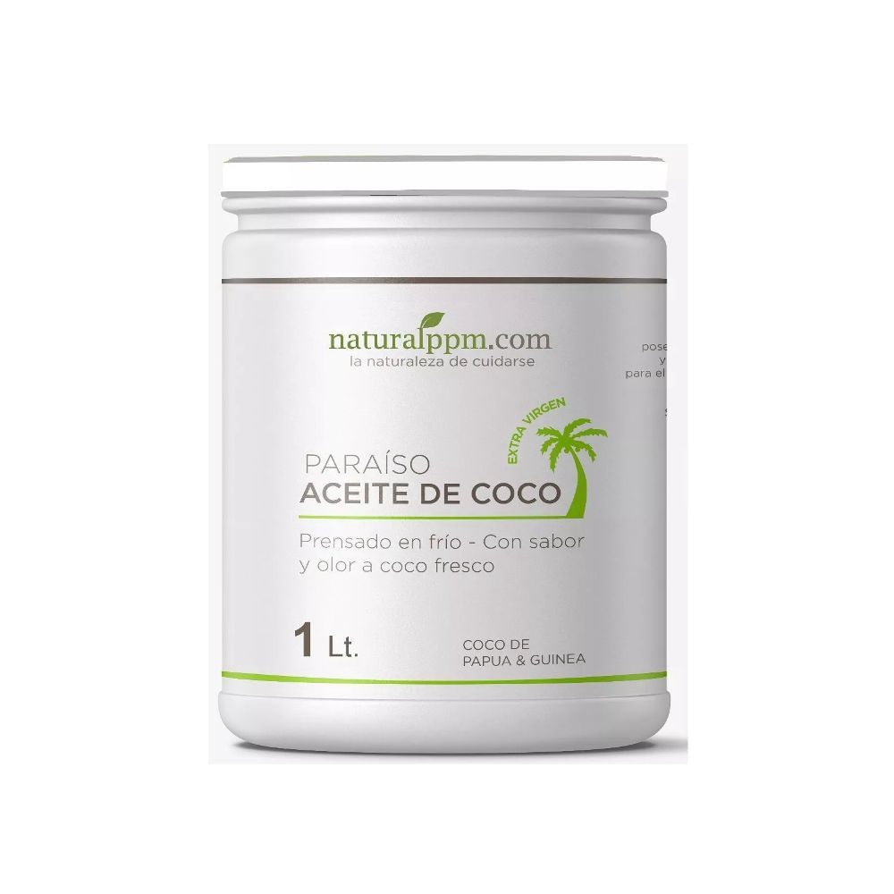 Aceite de Coco Prensado al frio 1 Litro Extra Virgen