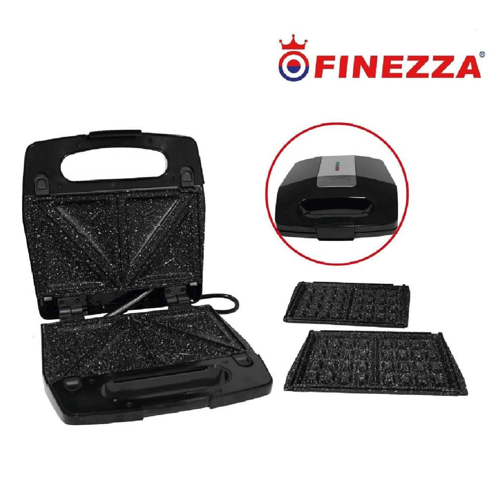 Sandwichera Waflera Finezza FZ-820WS Placas Intercambiables