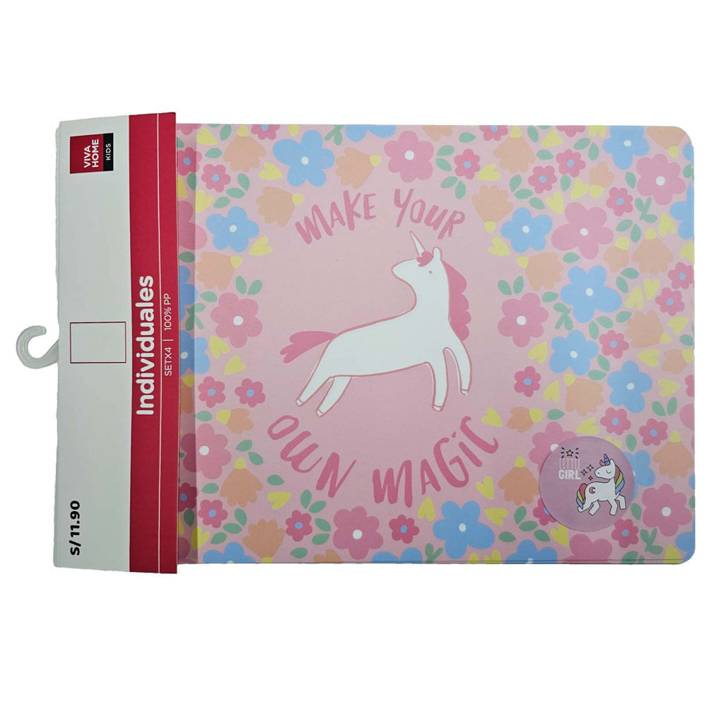 Set de Individuales VIVA HOME Little Girl 4un