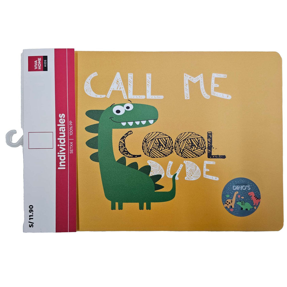 Set de Individuales VIVA HOME Dino 4un