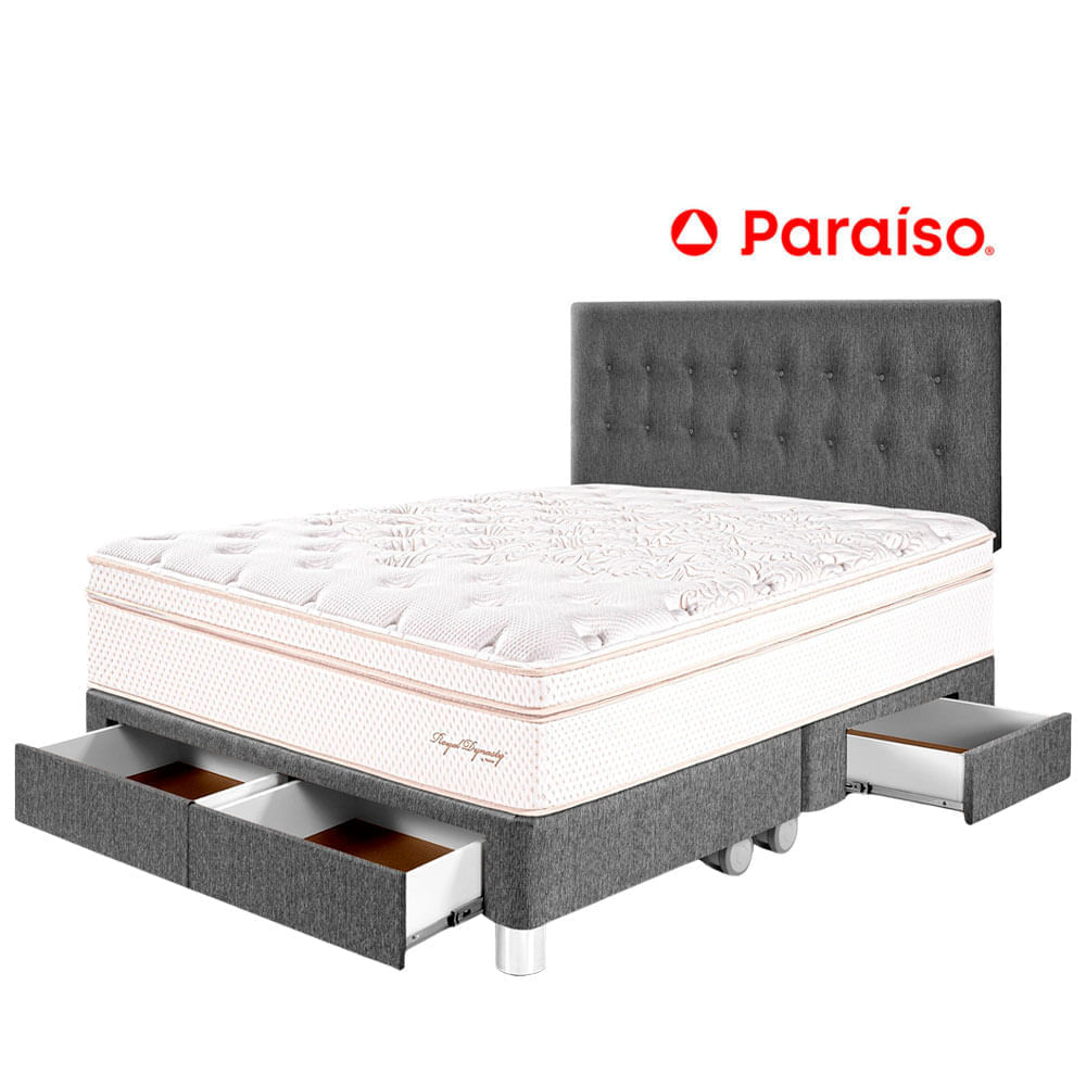 Dormitorio PARAÍSO Royal Dynasty C Caj King Gris