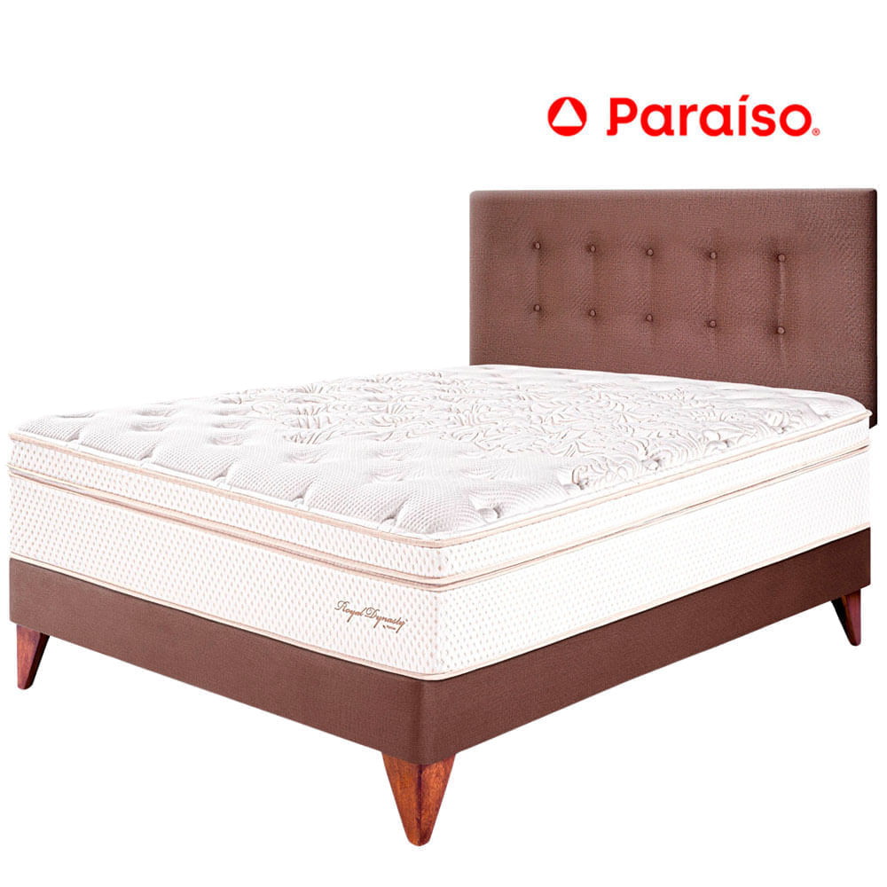 Dormitorio PARAISO Europeo Royal Dynasty 2 Plazas Chocolate