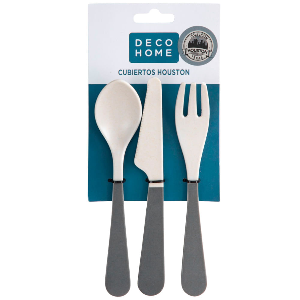 Set de Cubiertos DECO HOME Houston 3pzas