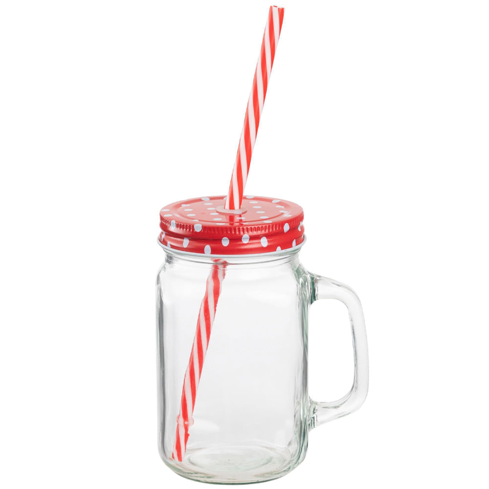 Mason Jar DECO HOME OI25 500ml c/Tapa Colores Varios