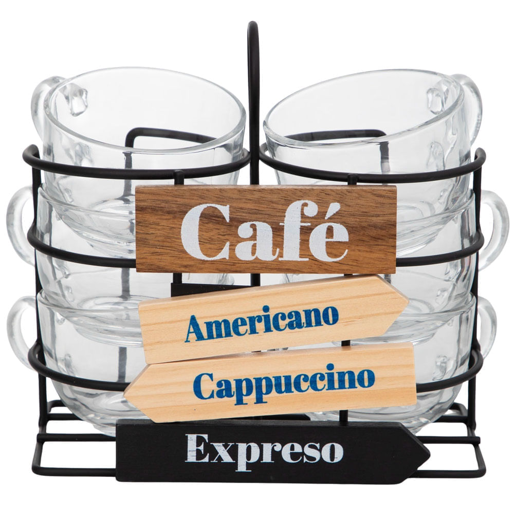 Set de Vasos DECO HOME Café Houston 6pzas