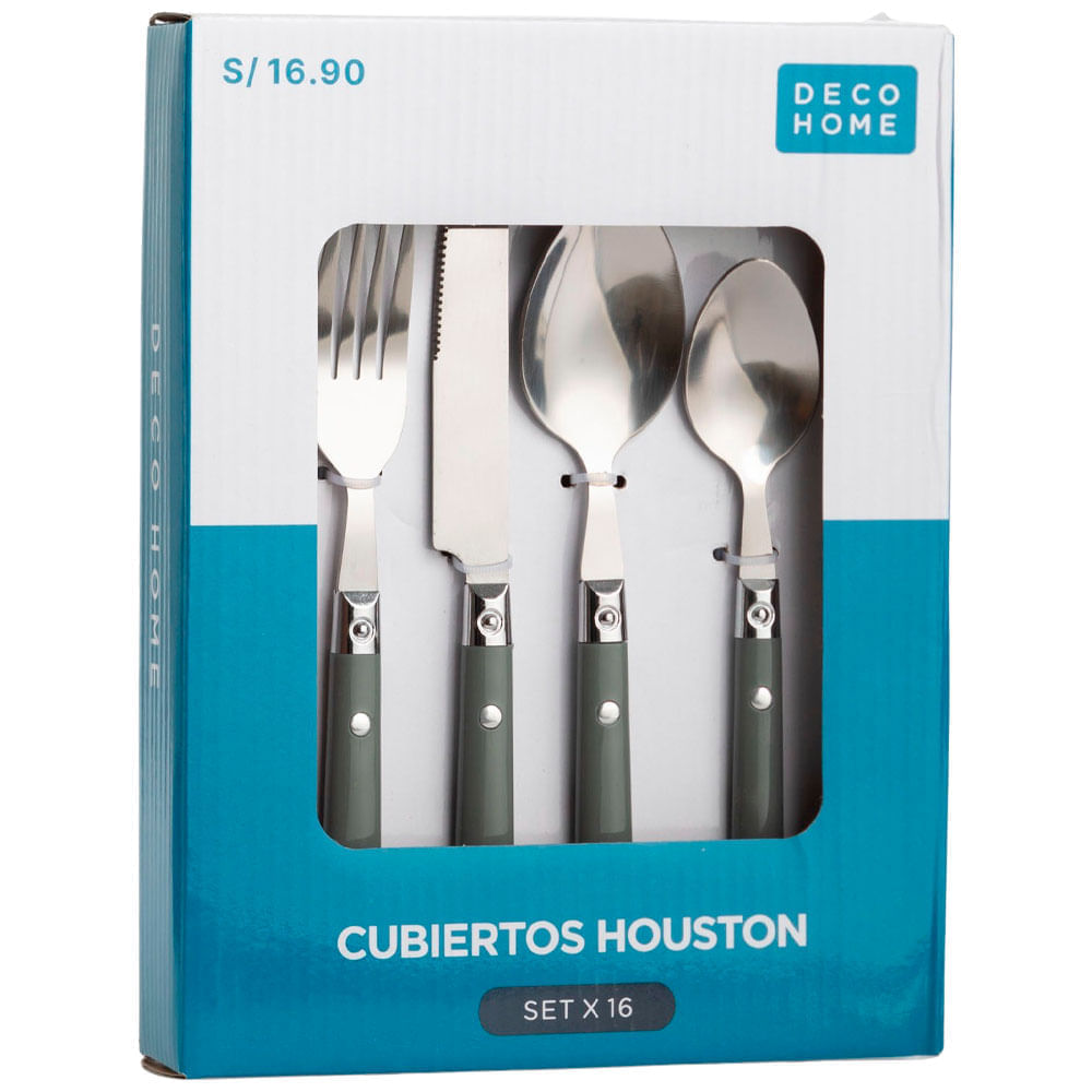 Set de Cubiertos DECO HOME Houston 16pzas