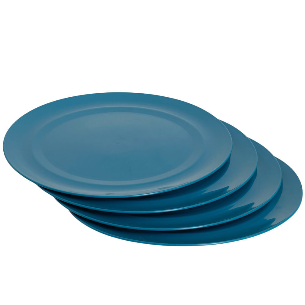Set de Platos Plásticos DECO HOME Oi 2025 4pzas