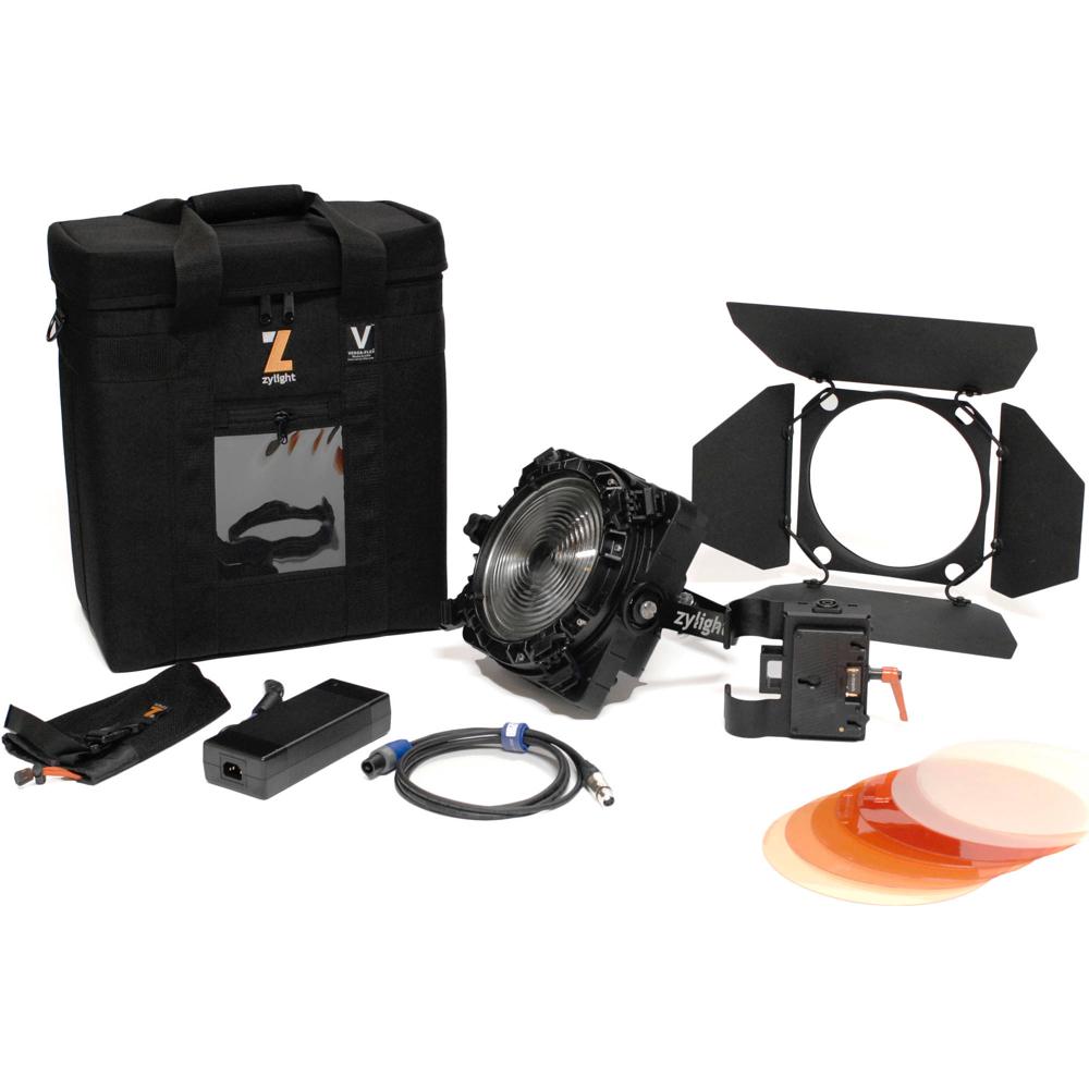 Kit Zylight F8 Bi-Color Fresnel con Montura Gold y Estuche - Ángulo de Haz Ajustable, Rango de Tempe