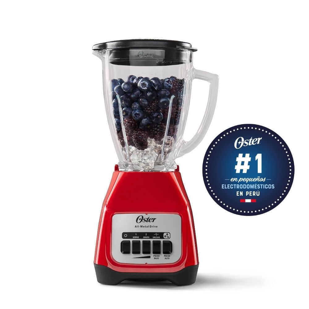 Licuadora Oster 1.5L BLSTKAGRPB Rojo