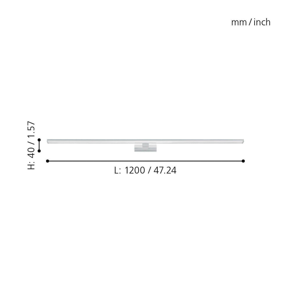 Lámpara De Espejo Eglo Pandella L: 47.24