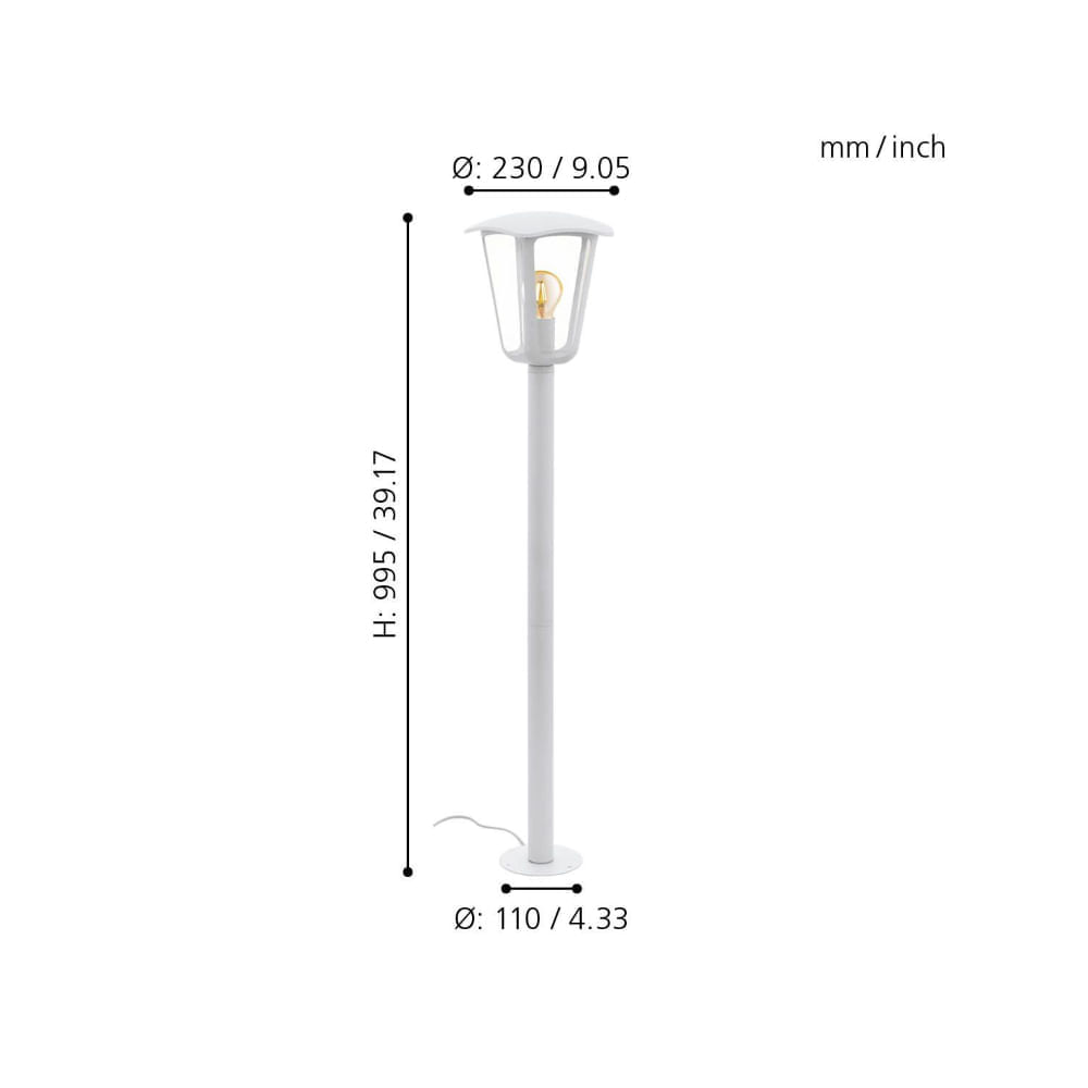 Lámpara De Pie Eglo Monreale 1X6W Blanco