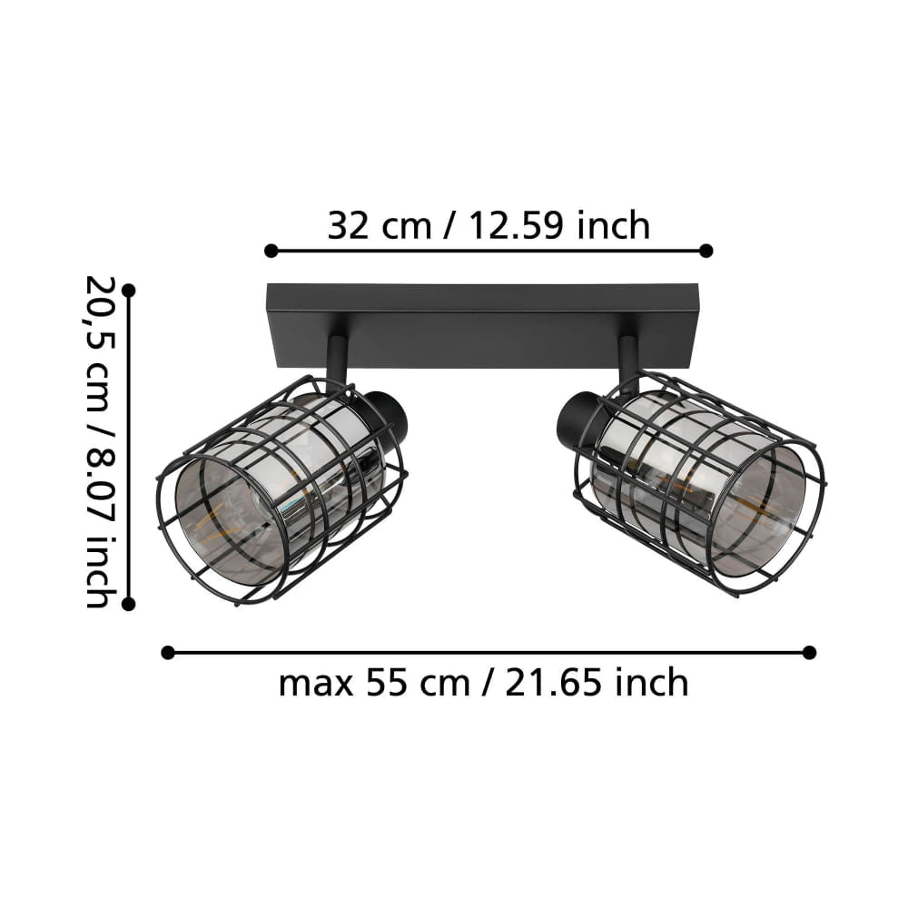 Lámpara Spot Eglo Consaca 2X40W
