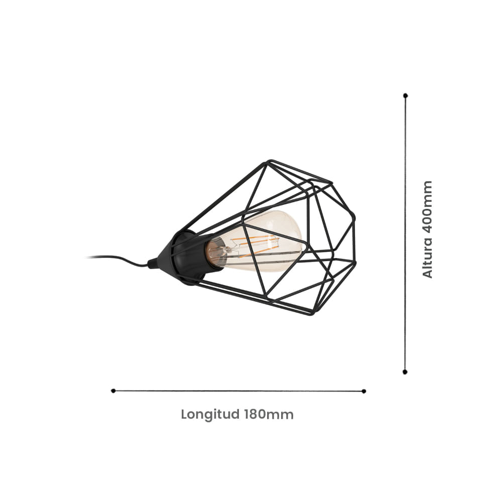 Lámpara De Mesa Eglo Tarbes 1X60W