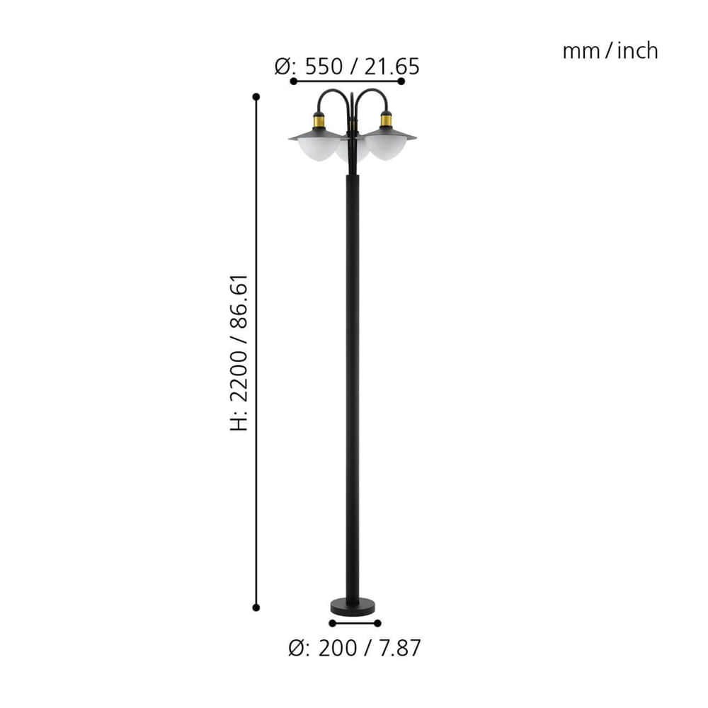 Lámpara De Pie Eglo Sirmione 3X6W