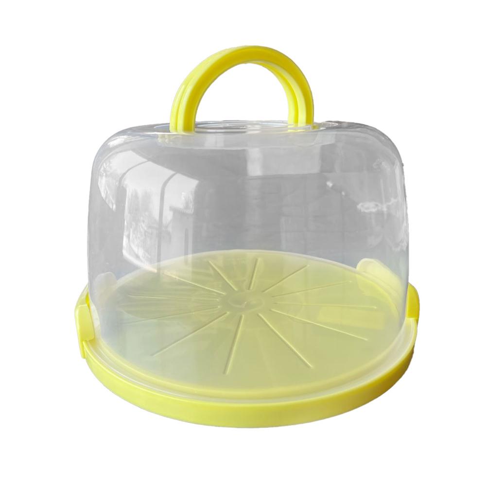 Porta Torta Frutas Comida Con Sujetadores Grande Amarillo