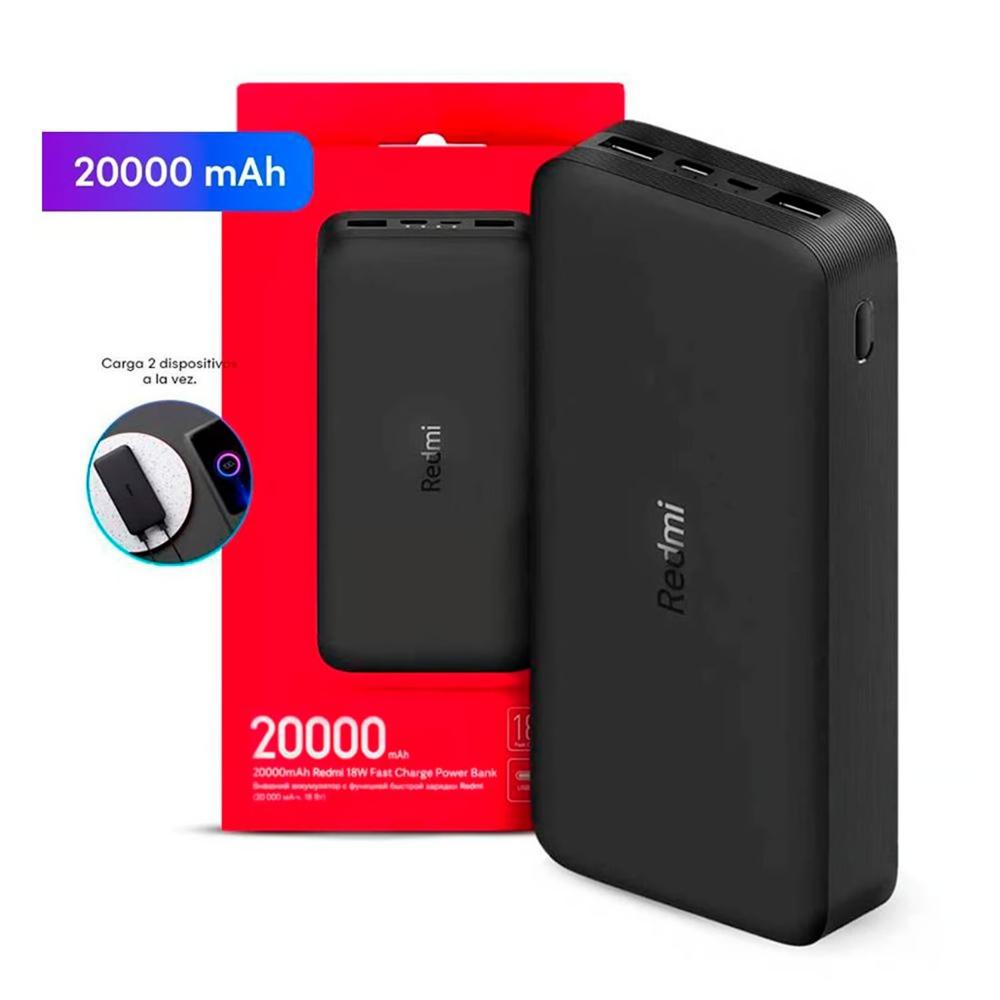 Power Bank Redmi 20000 mAh Xiaomi 18W Tipo C Portatil