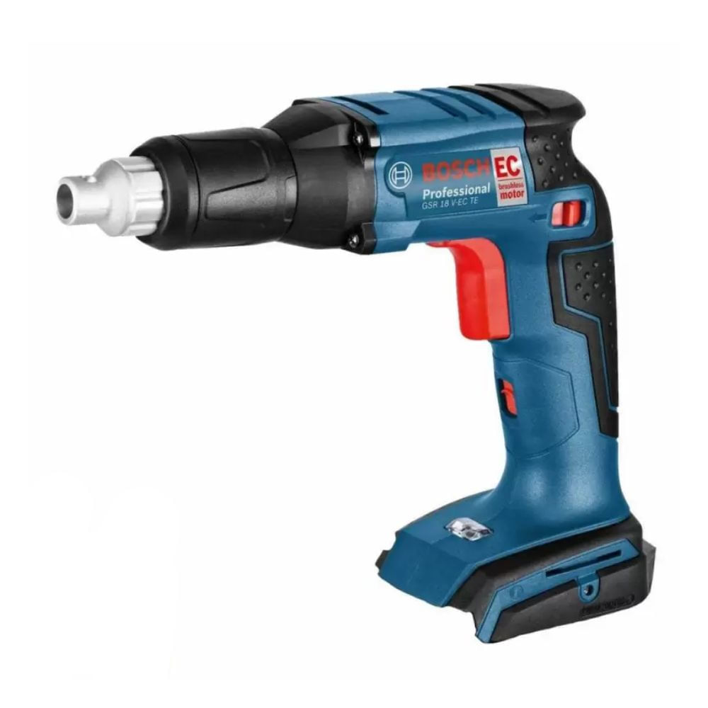 Atornillador para Drywall 1/4" Hex 18V Brushless 25Nm Baretool Bosch GSR 18V-EC TE