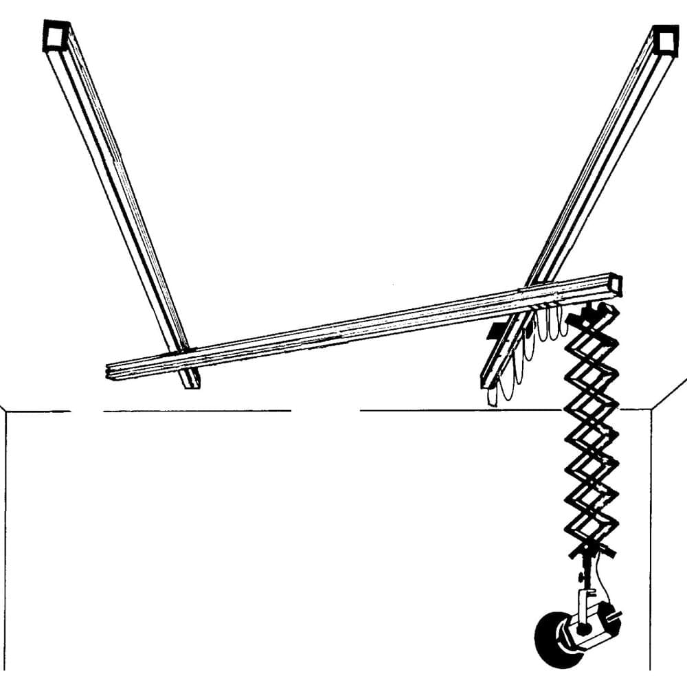 Sistema de Rieles Delta 1 para Mover Luces con Tijera - Capacidad de Carga de 10 lb, Elevación de Ti
