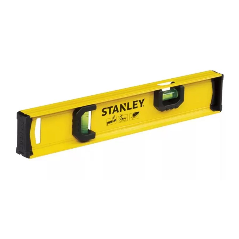 NIVEL DE MANO 32cm 12""  NIVEL PROFESIONAL ALUMINIO STANLEY