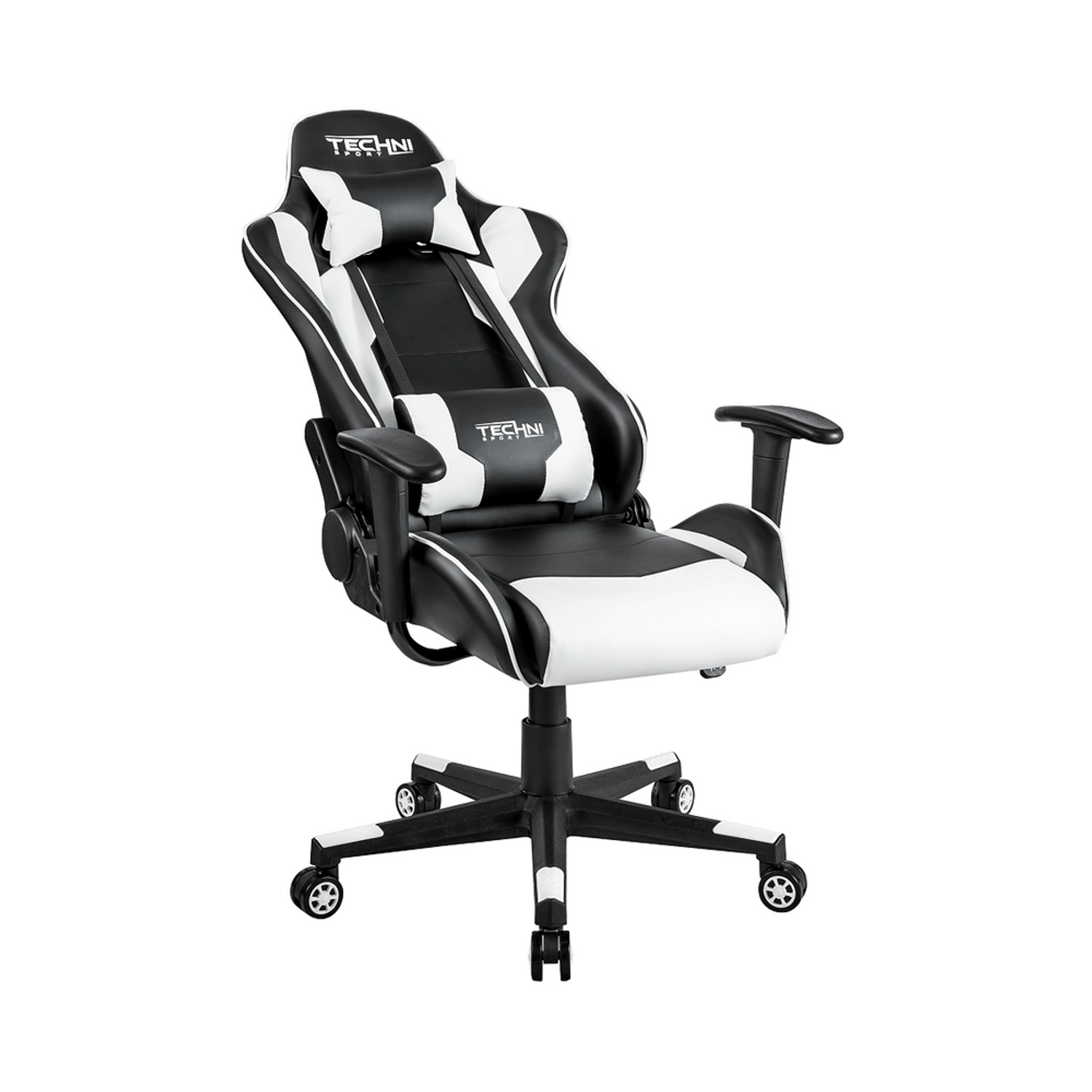 Silla Gamer Technisport Ergonomica y Reclinacion 180Â° Blanco Sgbl