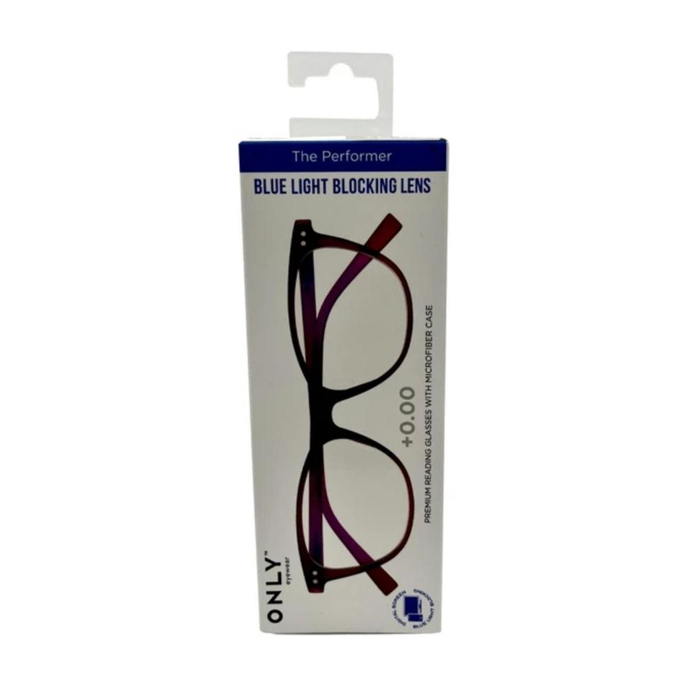 Montura de Lentes con Bloqueo de Luz Azul Burgundy