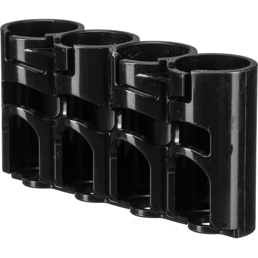 Soporte de Baterías STORACELL SlimLine CR123 (Negro Tuxedo) - Almacena 4 Baterías CR123, Dispensació