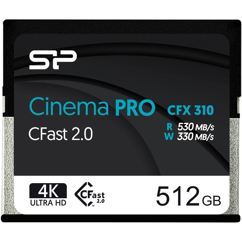 Tarjeta de Memoria Silicon Power 512GB Cinema PRO CFX 310 cFAST 2.0 - Alta Velocidad y Resistencia E