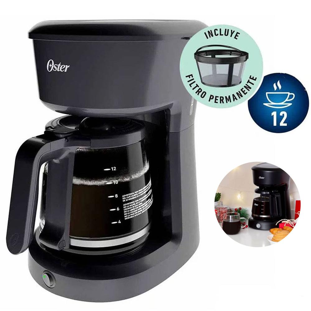 Cafetera Oster 12 Tazas con Filtro Permanente BVSTDCS12B
