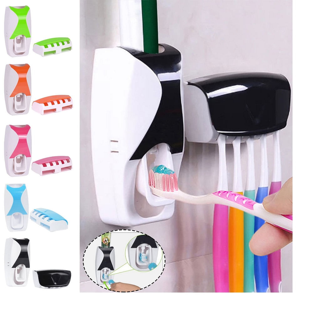 Dispensador de Pasta Dental Porta Cepillo