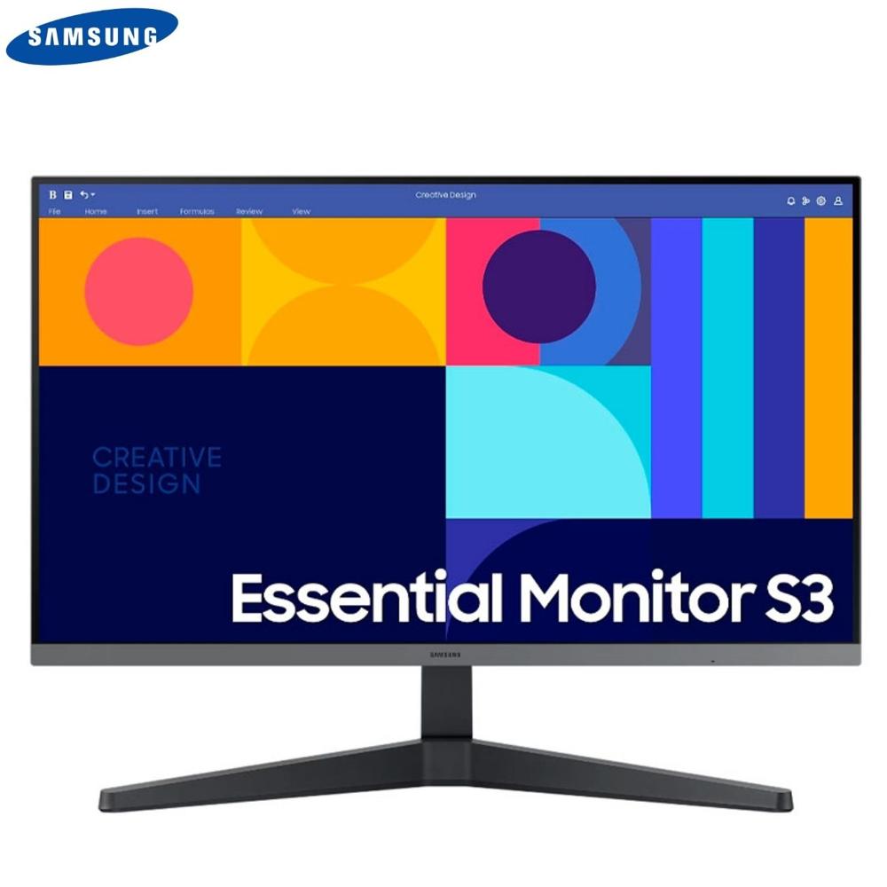 Monitor Samsung Essential S3 de 27"", FHD IPS (1920 x 1080), 1 x HDMI 1.4, 1 x DP 1.2