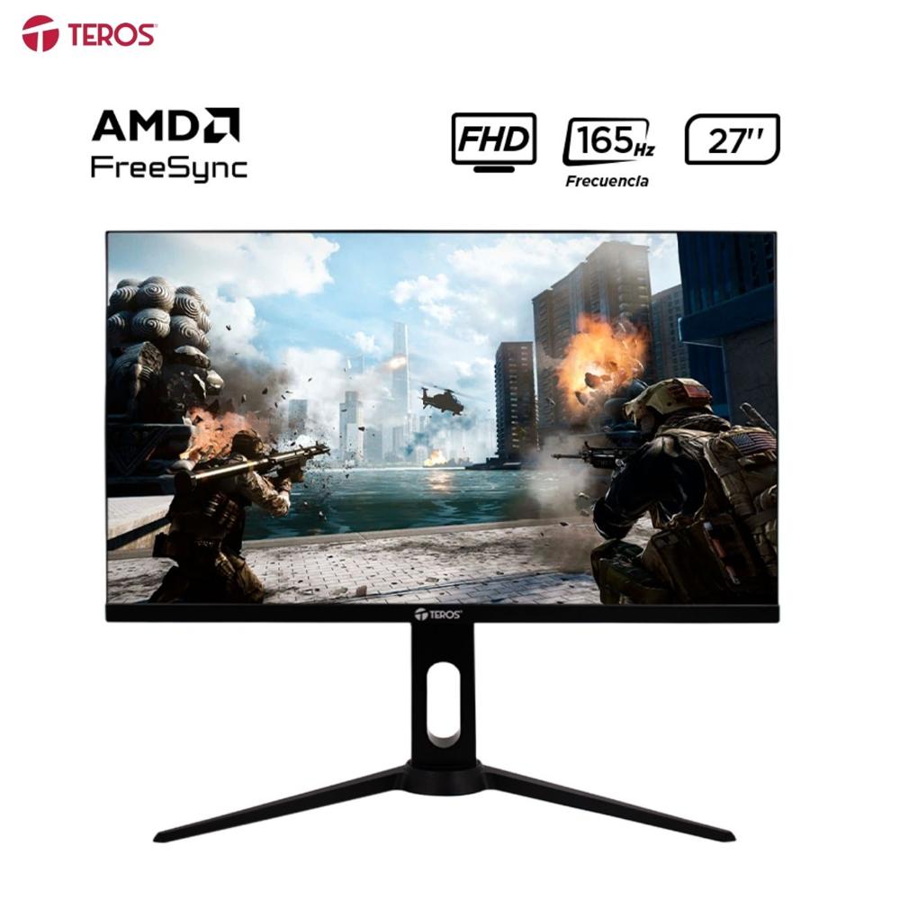 Monitor plano gaming TEROS TE-2752G, 27"" FHD IPS, 165 Hz, 1 ms, HDMI, DP