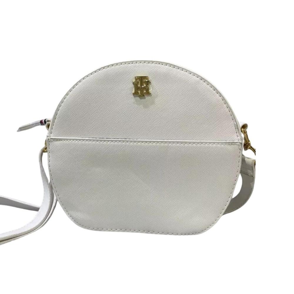 Cartera CrossBody TOMMY HILFIGER Round Box - Blanco