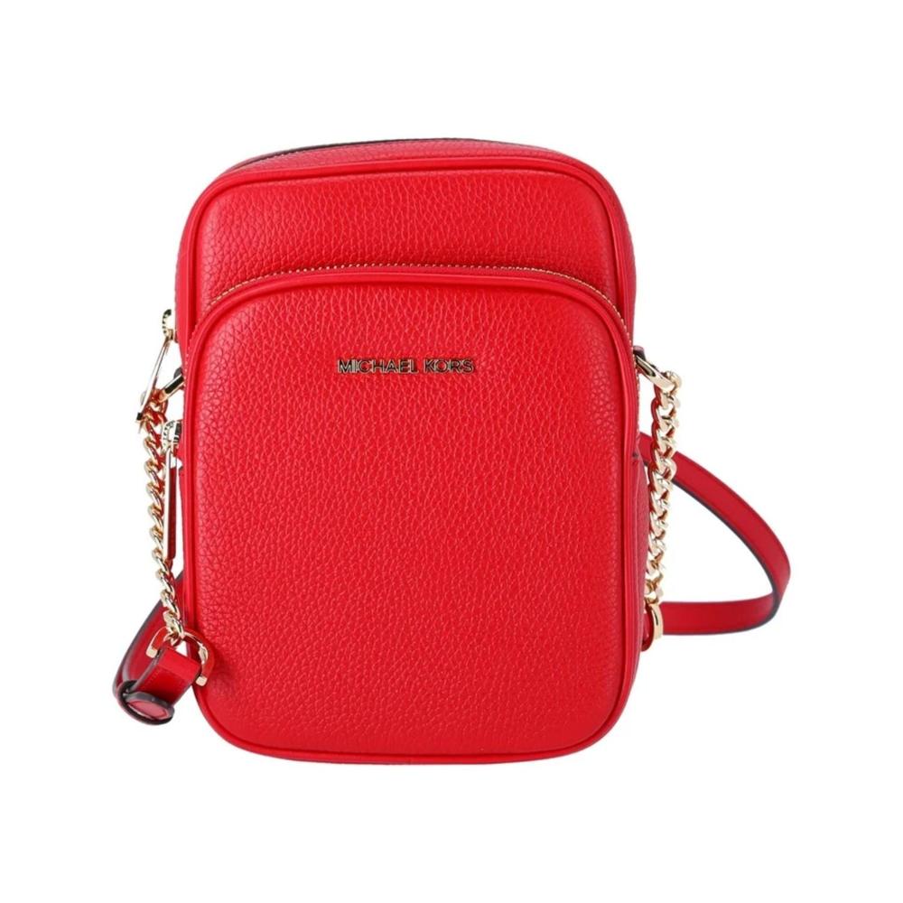 Cartera Crossbody de Cuero MICHAEL KORS Messenger - Rojo