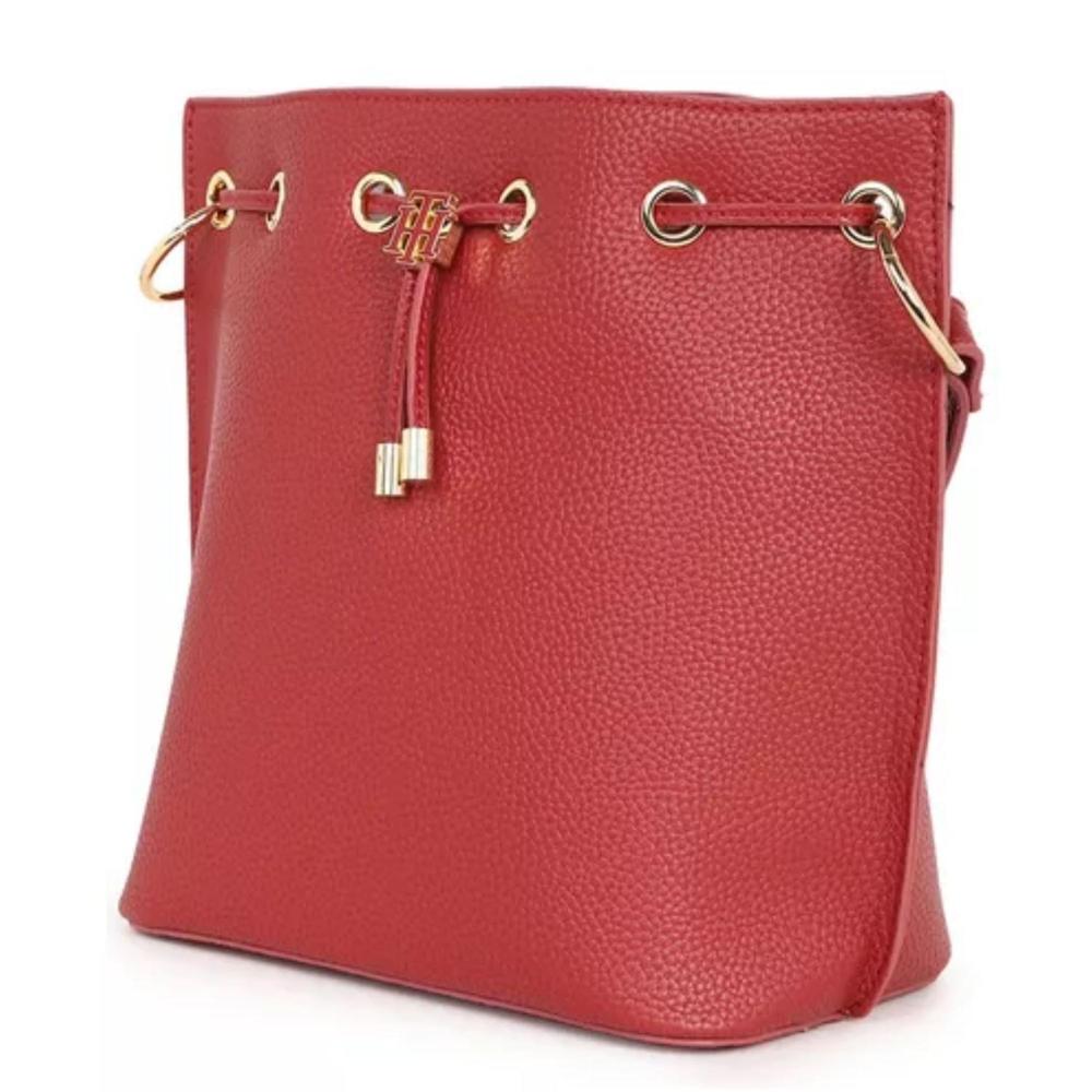 Cartera TOMMY HILFIGER Bucket Bag - Roja