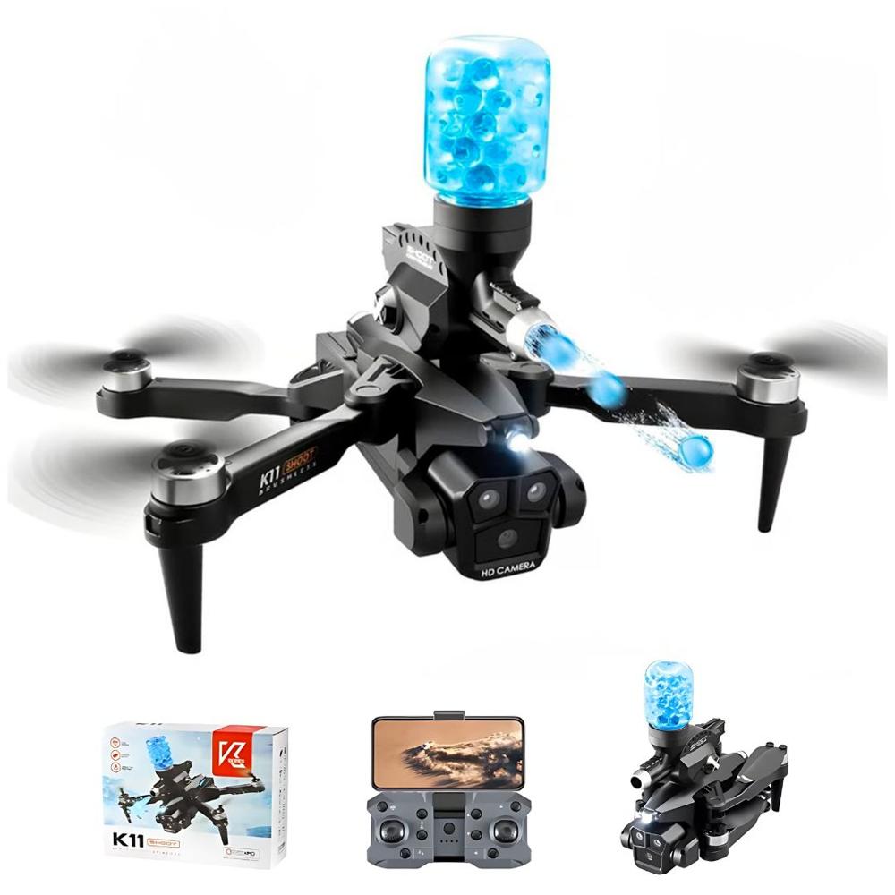 Dron K11 Max Pro Lanza Hidrogel con 2 Cámaras HD Negro