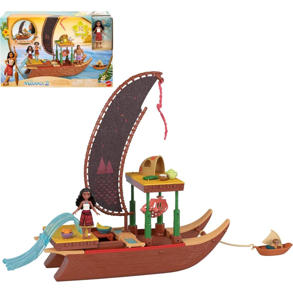 Moana 2 Set Princesas Moana Canoa Original Importado - Oechsle