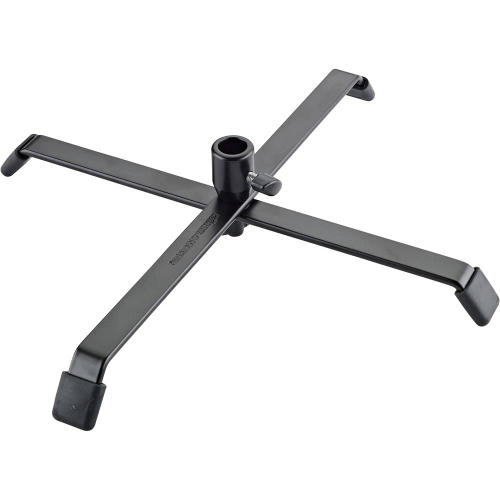 Soporte de Piso K&M para Focos - Plegable, con Tapones de Goma y Receptor de 5/8""