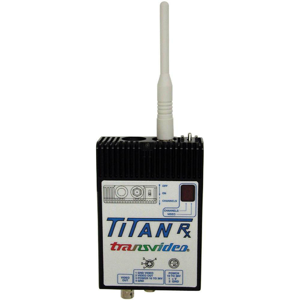 Transvideo Titan Receptor de Video Inalámbrico - Dos Antenas, Conectores Microwave, Hirose y Lemo