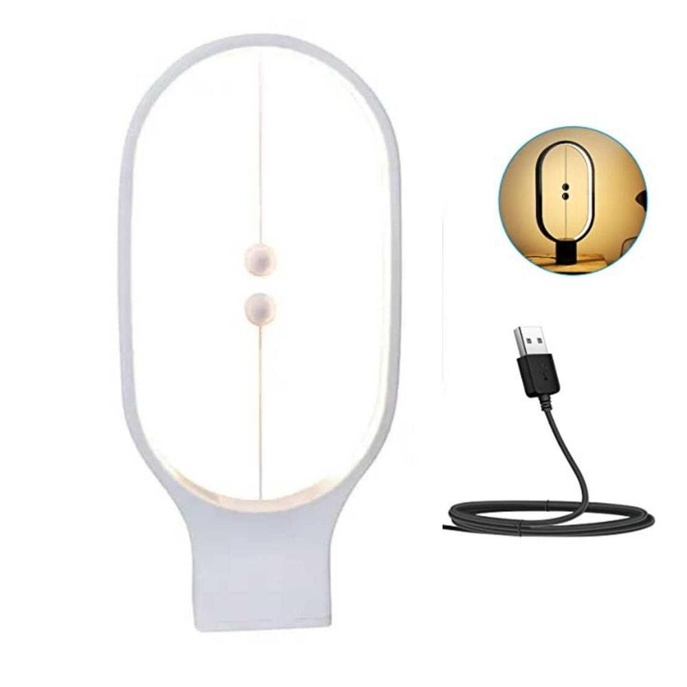 Lámpara Magnética Ovalada Modelo Péndulo Blanco 13BL09