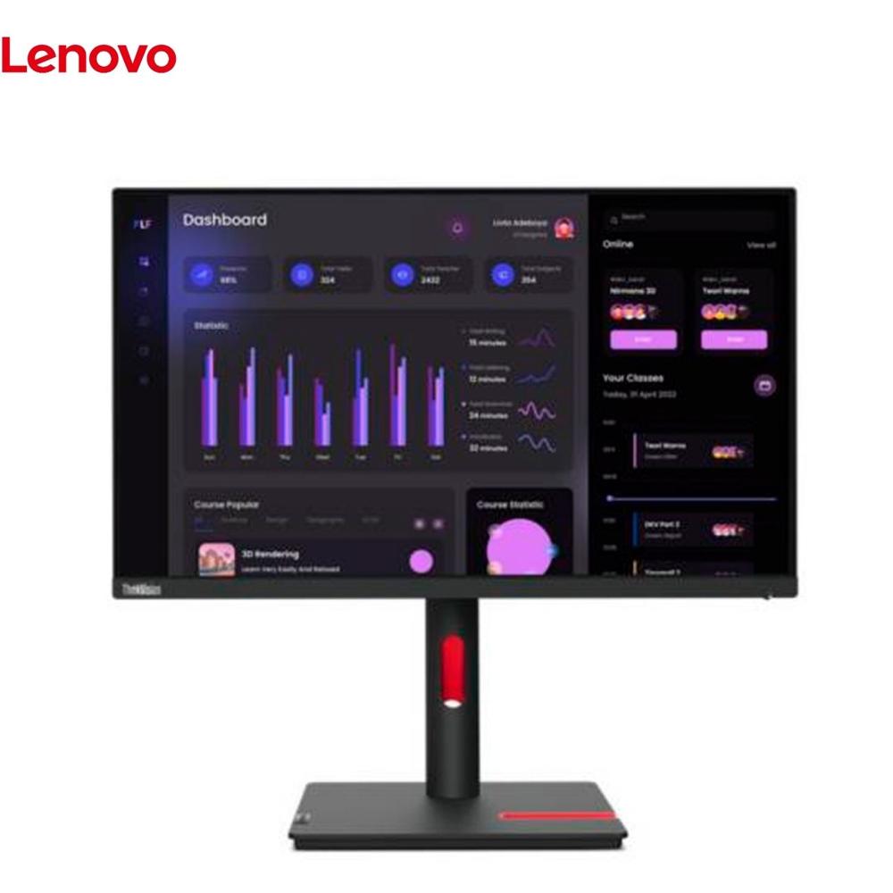 Monitor Lenovo ThinkVision T24i-30, 23.8"" WLED IPS, 1 x HDMI, 1 x Displayport, 1 x VGA