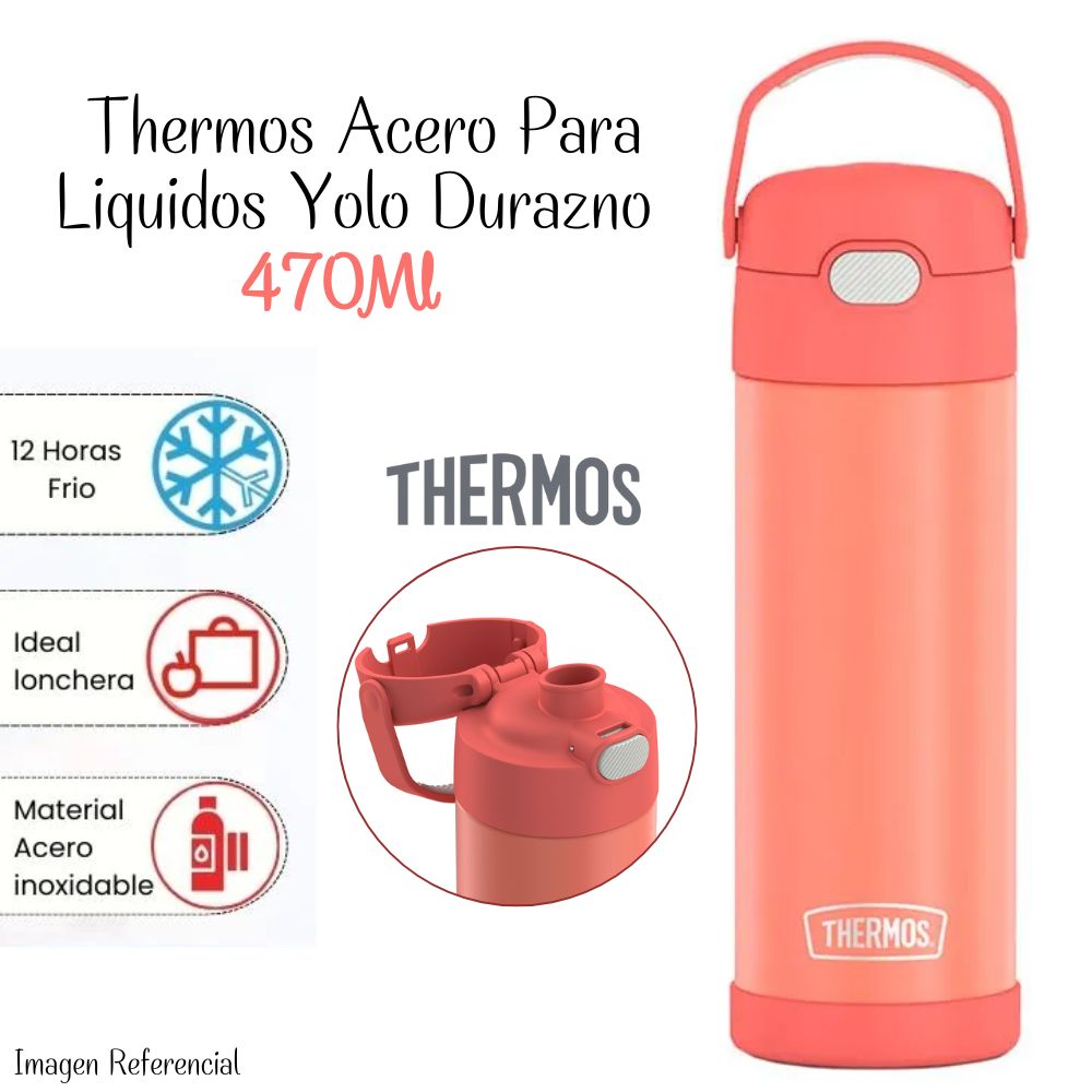 Termoo Yolo Térmico de Acero Thermos 470ml - Melón